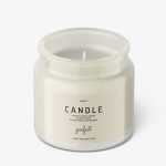 Dimmed glass candle mockup
