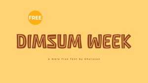 Dimsum Week Font › Fontesk