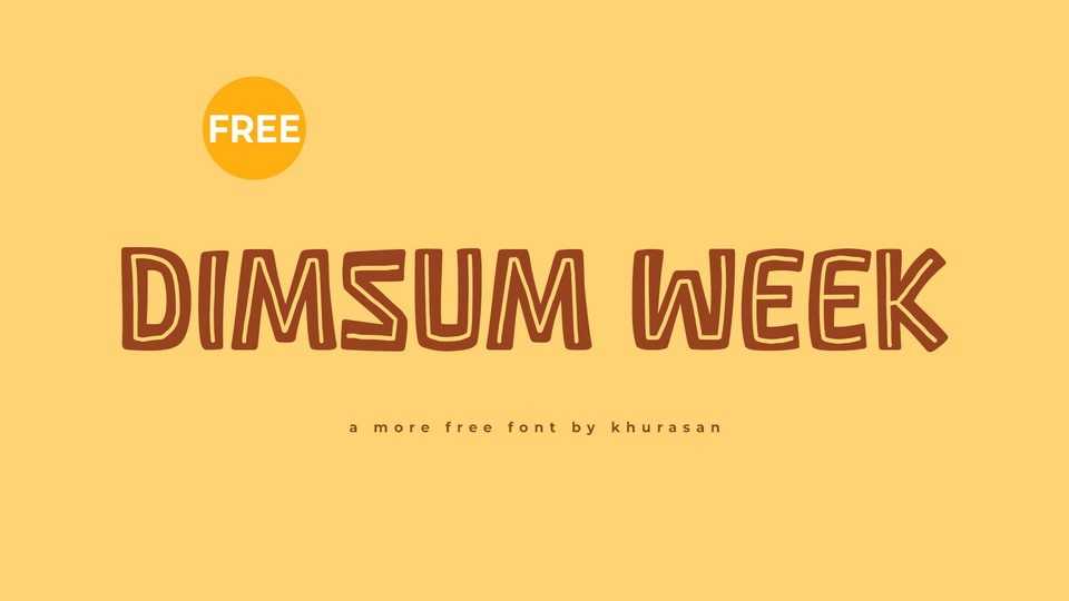 Dimsum Week Font › Fontesk