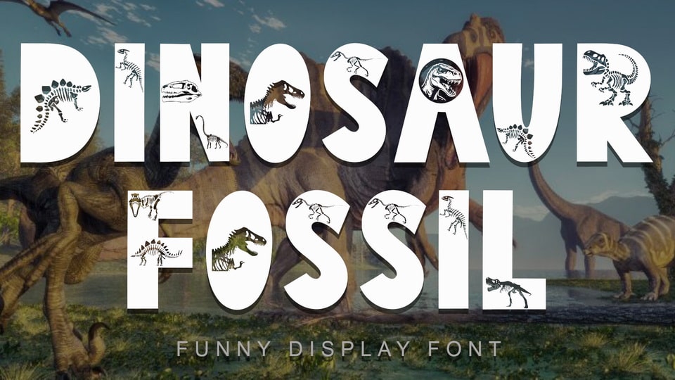 Dinosaur Fossil Font › Fontesk