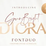 Diora Sunbright Font Duo