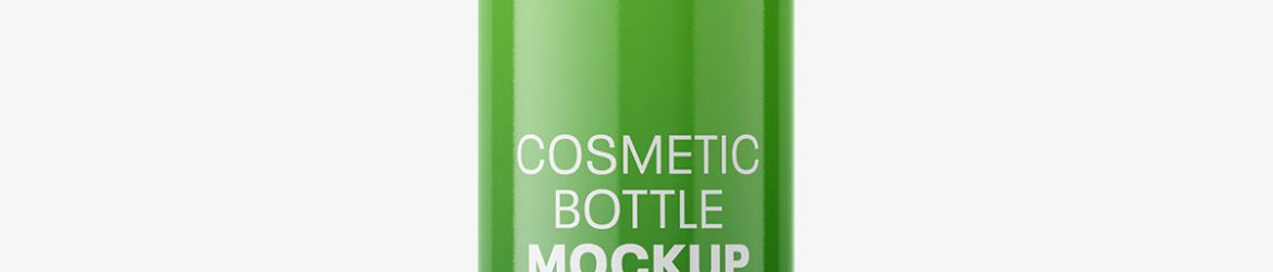 Disc top cap bottle mockup / glossy Disc top cap bottle mockup / glossy
