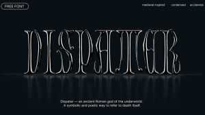 Dispater Font › Fontesk