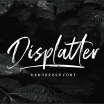 Displatter Handbrush Font - Fonte Grátis Displatter Handbrush Font