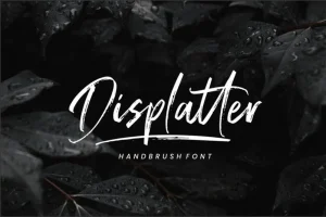 Displatter Handbrush Font