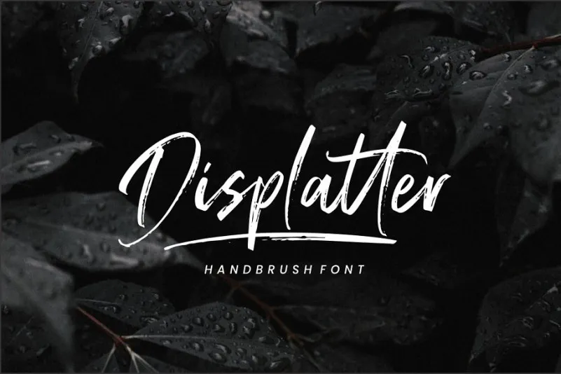 Displatter Handbrush Font