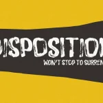 Disposition Font - Fonte Grátis Disposition Font