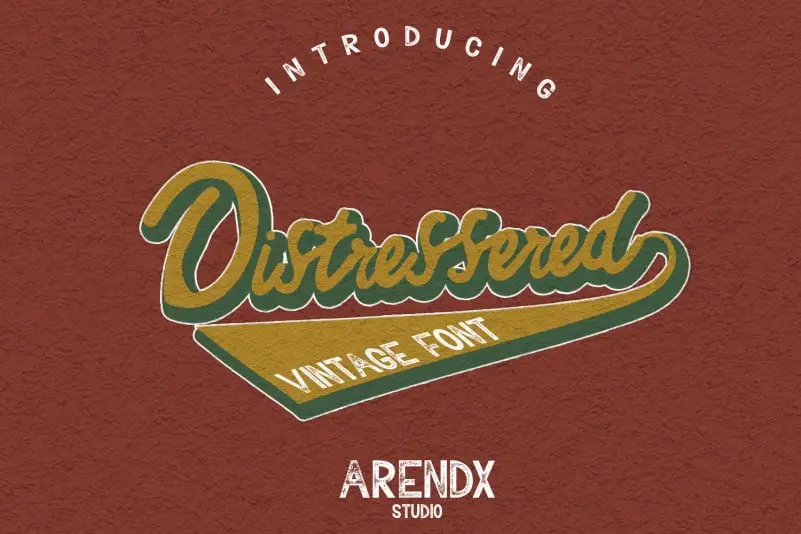 Distressered Vintage Font