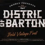 Distric of Barthon Display Font