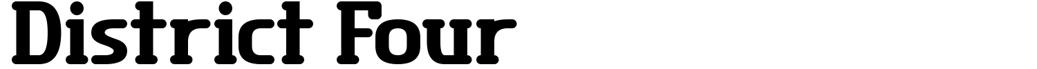 District Four Font