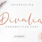 Divalia Script Font - Fonte Grátis Divalia Script Font
