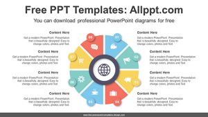 Divided Doughnut PowerPoint Diagram