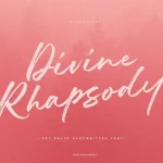 Divine Rhapsody Brush Font