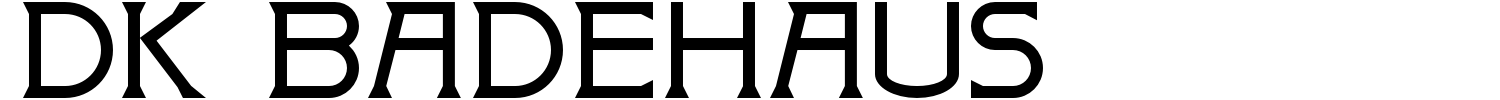DK Badehaus Font