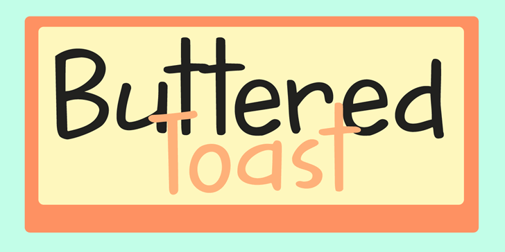 DK Buttered Toast font