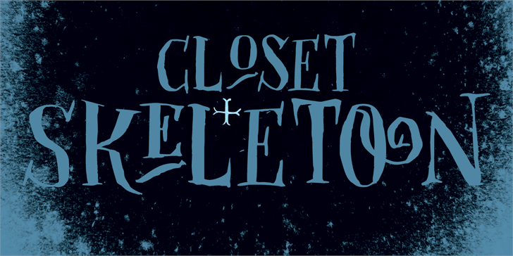 DK Closet Skeleton Font