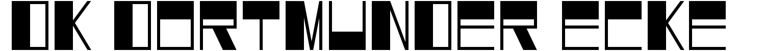 DK Dortmunder Ecke Font