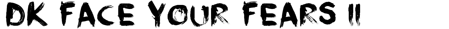 DK Face Your Fears II Font
