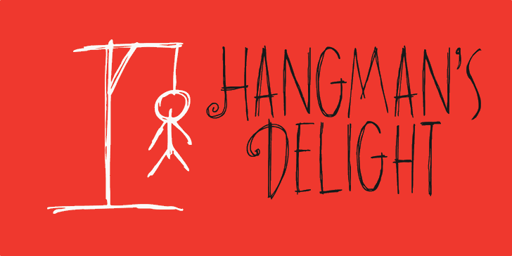 DK Hangmans Delight Font