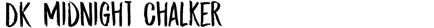 DK Midnight Chalker Font