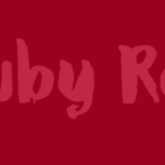 DK Ruby Red font