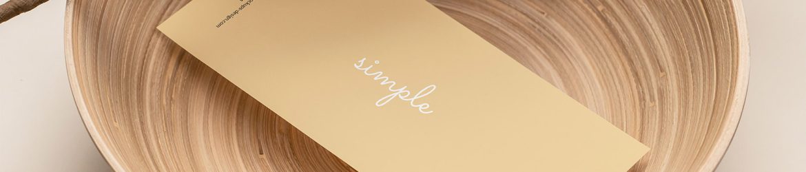 DL flyer in bamboo bowl mockup
