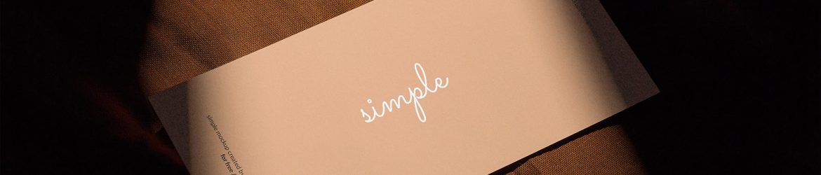 DL flyer on fabric mockup