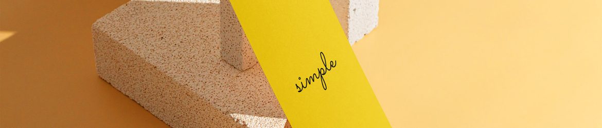 DL flyer on orange background mockup