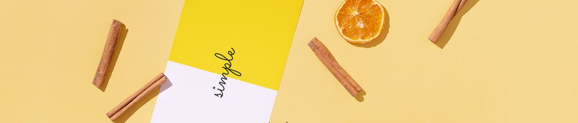DL flyer with dried oranges