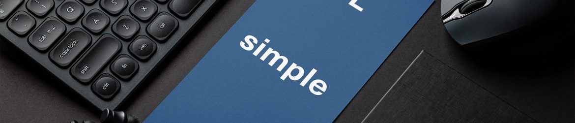 DL flyer with the keyboard mockup