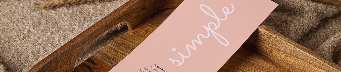 DL flyer with wooden elements mockup DL flyer with wooden elements mockup