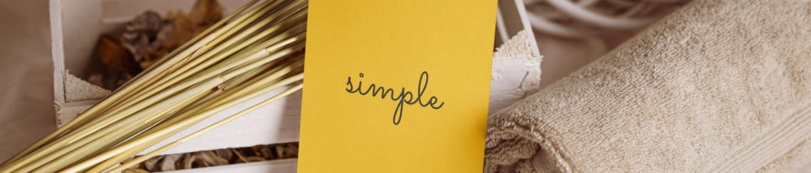 DL leaflet on bright background mockup