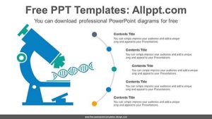 DNA analysis microscope PPT Diagram