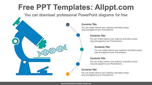 DNA analysis microscope PPT Diagram