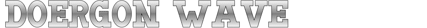 Doergon Wave Font