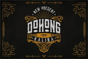 Dohong Kaliba Vintage Font