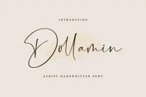 Dollamin Calligraphy Font