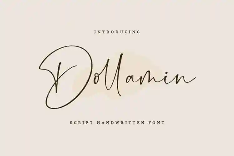 Dollamin Calligraphy Font
