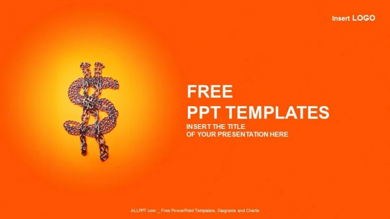 Dollar Chains-Industry PowerPoint Templates