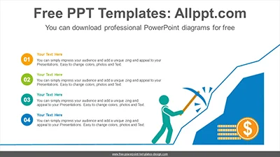 Dollar dig PowerPoint Diagram Template