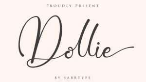 Dollie Script Font › Fontesk