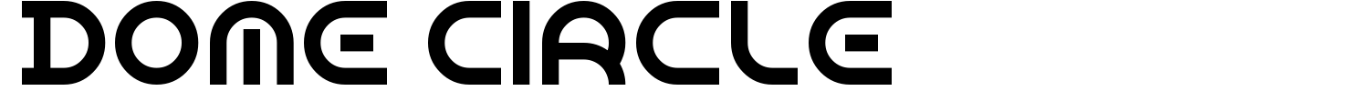 Dome Circle Font