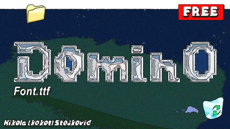 Domino Font › Fontesk
