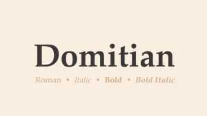 Domitian Font Family › Fontesk