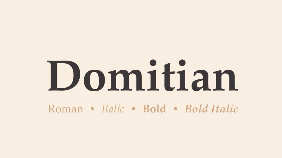 Domitian Font Family › Fontesk