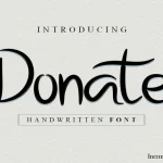 Donate Display Font - Fonte Grátis Donate Display Font