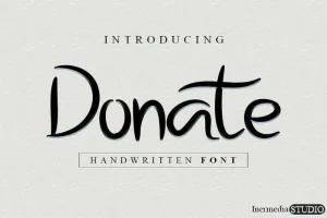 Donate Display Font