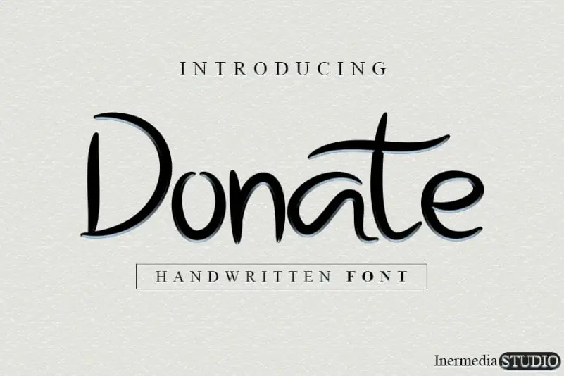 Donate Display Font