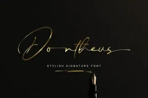 Dontheus Handwritten Font