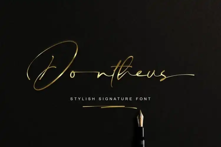 Dontheus Handwritten Font